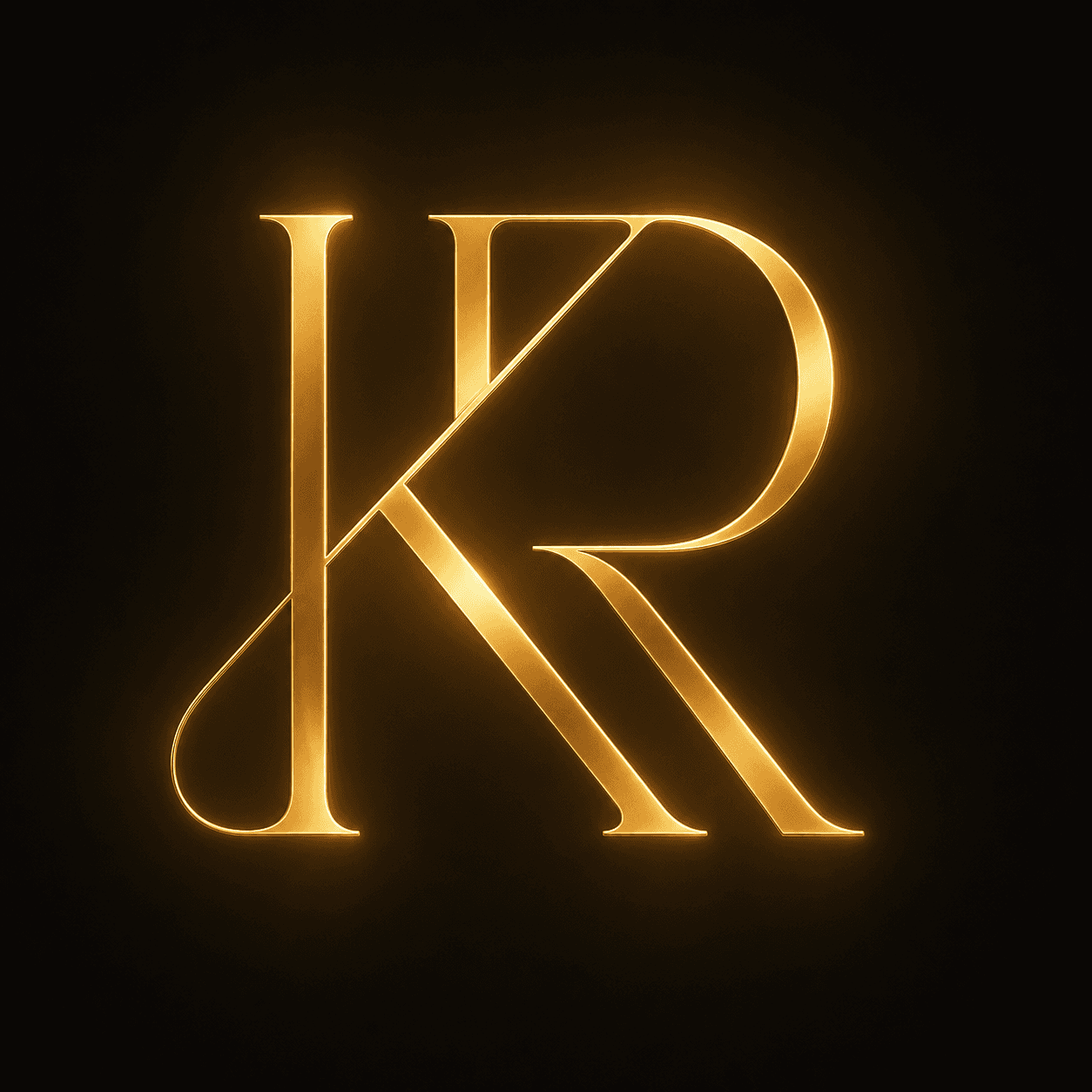 Karen and R monogram